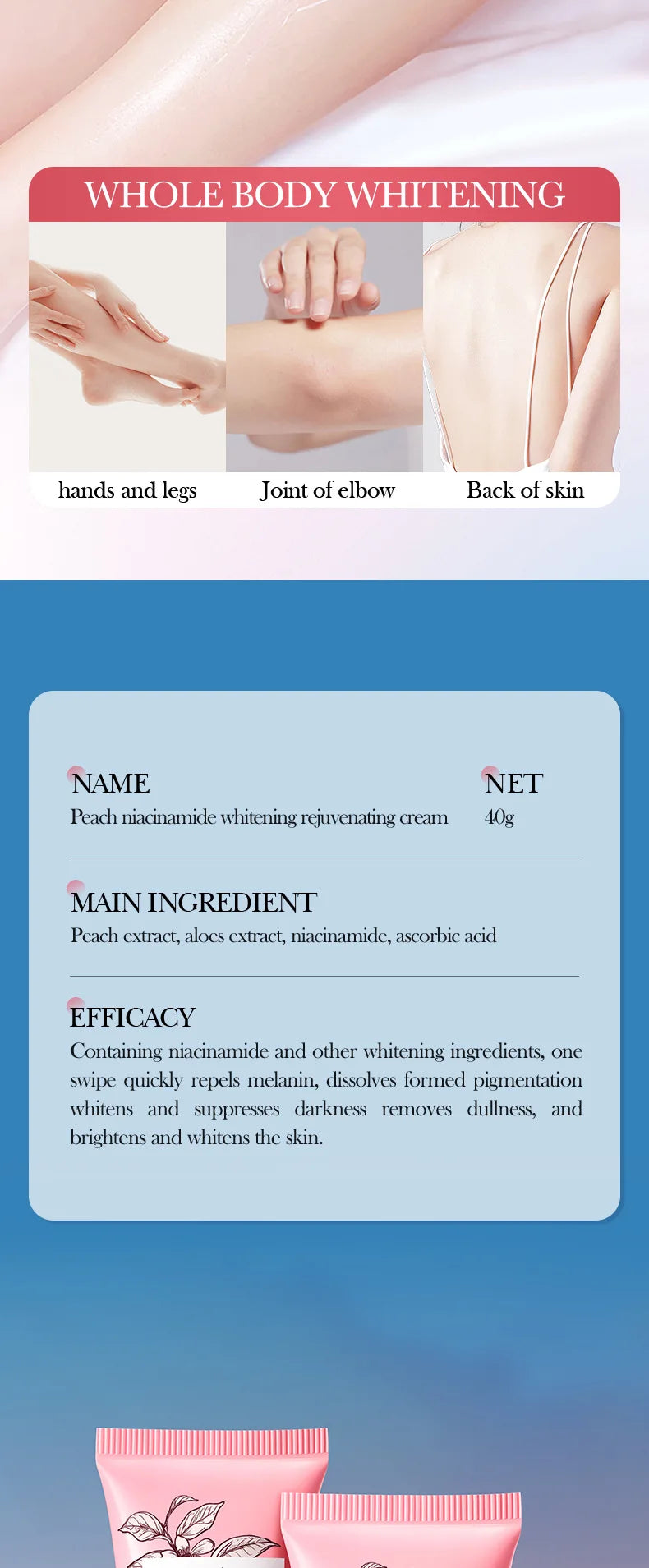Whitening Cream Private Parts Underarm Butt Knee Whiten Inner Thigh Intimate Parts Dark Remove Melanin Woman Brighten Skin Care