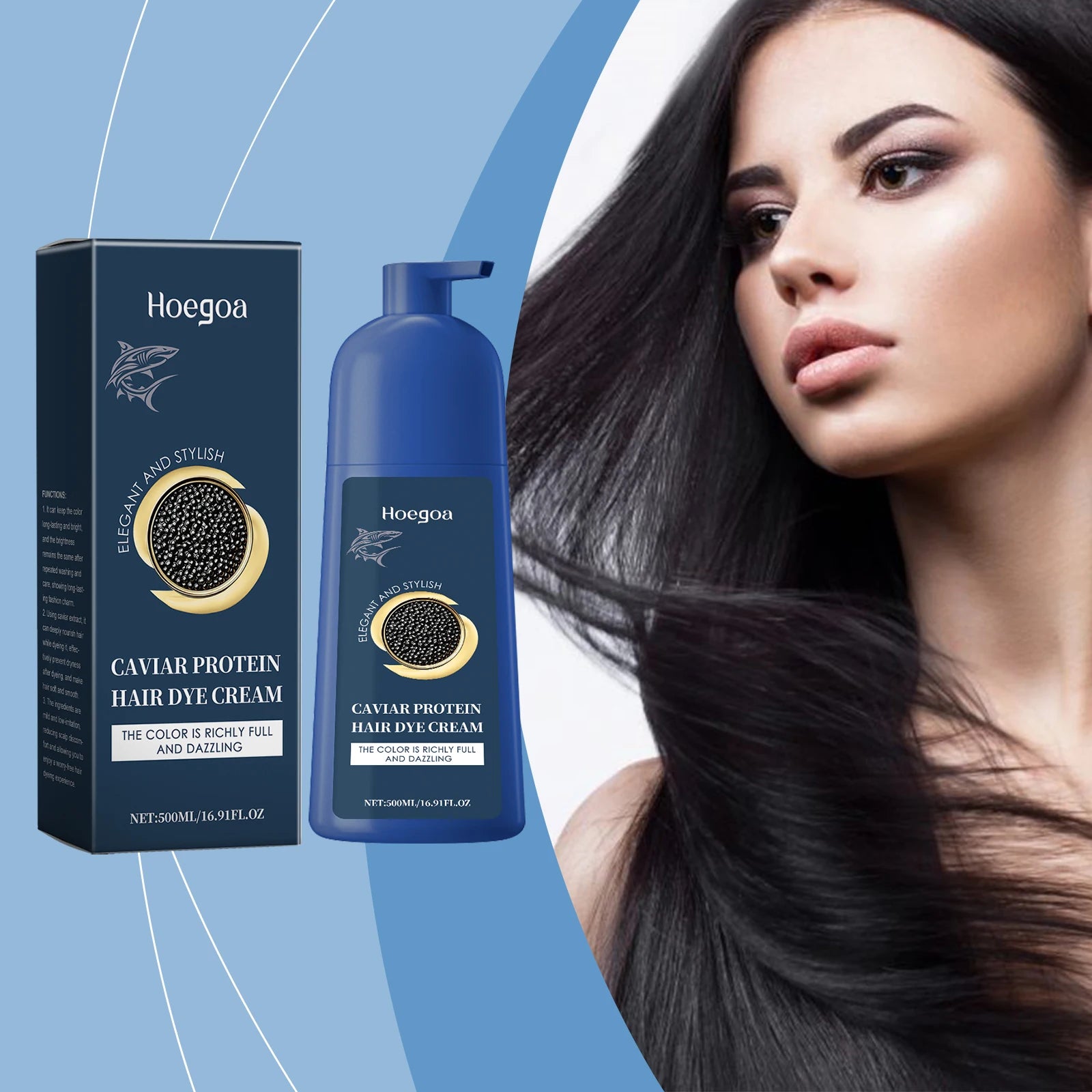 Hair Color Shampoo For Gray Hair Cover Restore Black Hair Dye Permanent Natural Reduce Scalp Irritation Nourishing Hair Cream