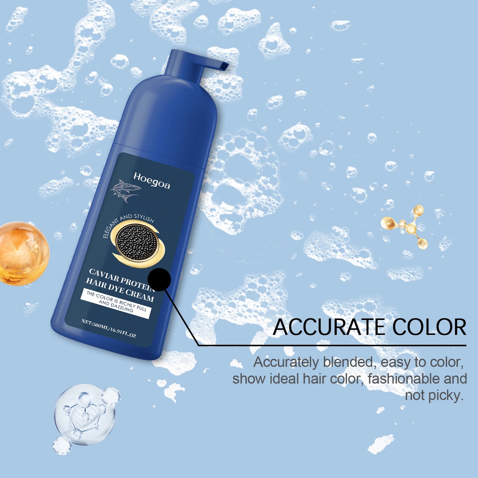 Hair Color Shampoo For Gray Hair Cover Restore Black Hair Dye Permanent Natural Reduce Scalp Irritation Nourishing Hair Cream