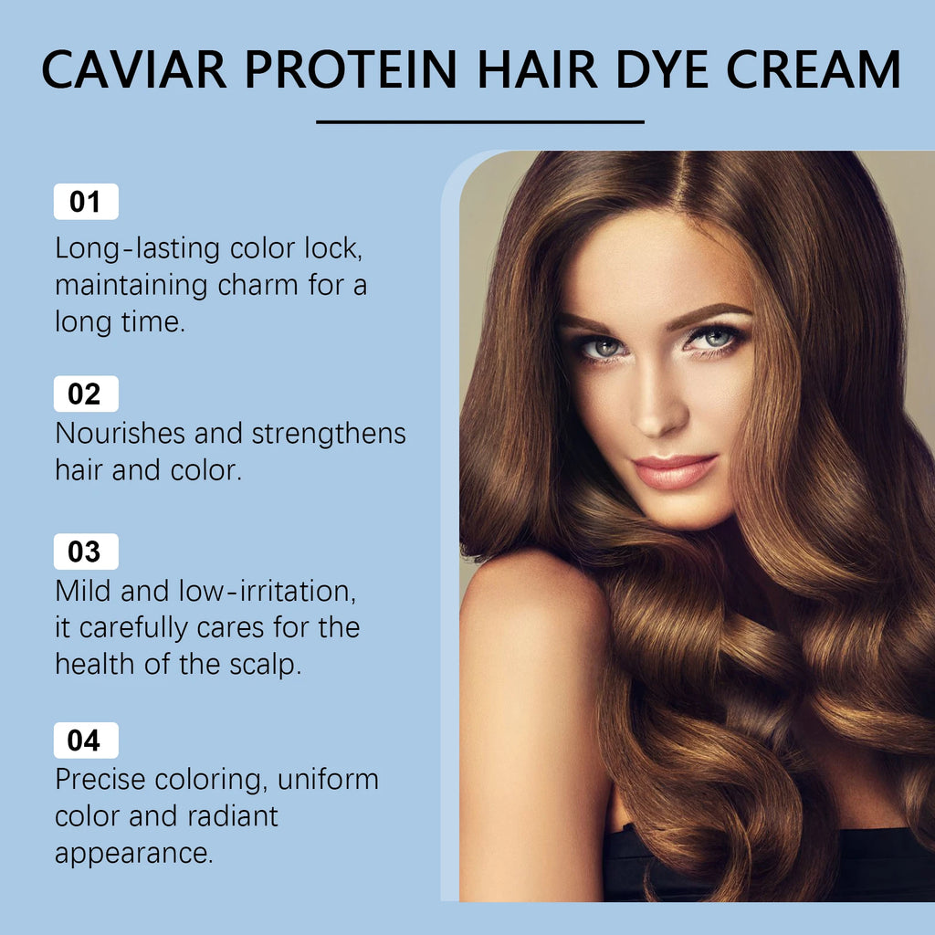 Hair Color Shampoo For Gray Hair Cover Restore Black Hair Dye Permanent Natural Reduce Scalp Irritation Nourishing Hair Cream