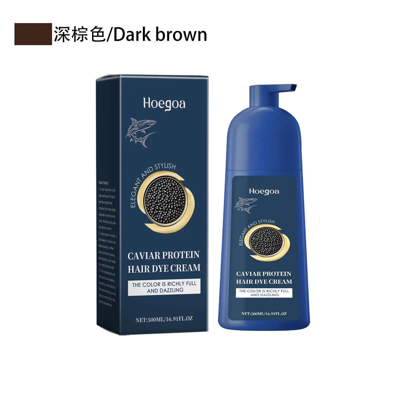 Hair Color Shampoo For Gray Hair Cover Restore Black Hair Dye Permanent Natural Reduce Scalp Irritation Nourishing Hair Cream