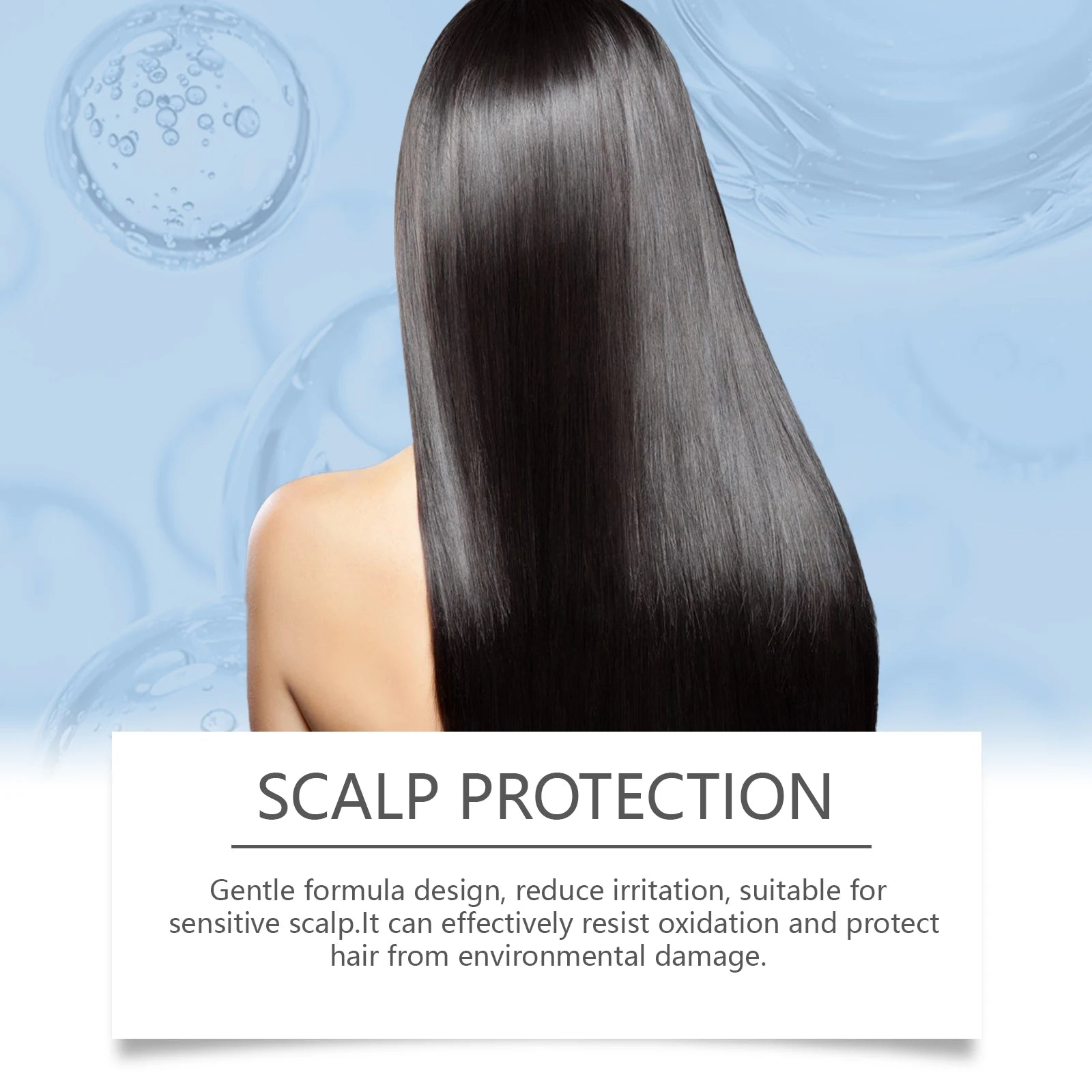 Hair Color Shampoo For Gray Hair Cover Restore Black Hair Dye Permanent Natural Reduce Scalp Irritation Nourishing Hair Cream