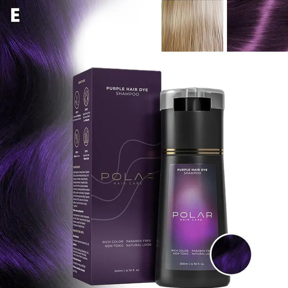 Hair Dye Coloring Shampoo 3 in 1 Instant Hair Dye Shampoo Nourish Long Lasting Color Dye For Women &Men Gray Hair Coverage 200ML