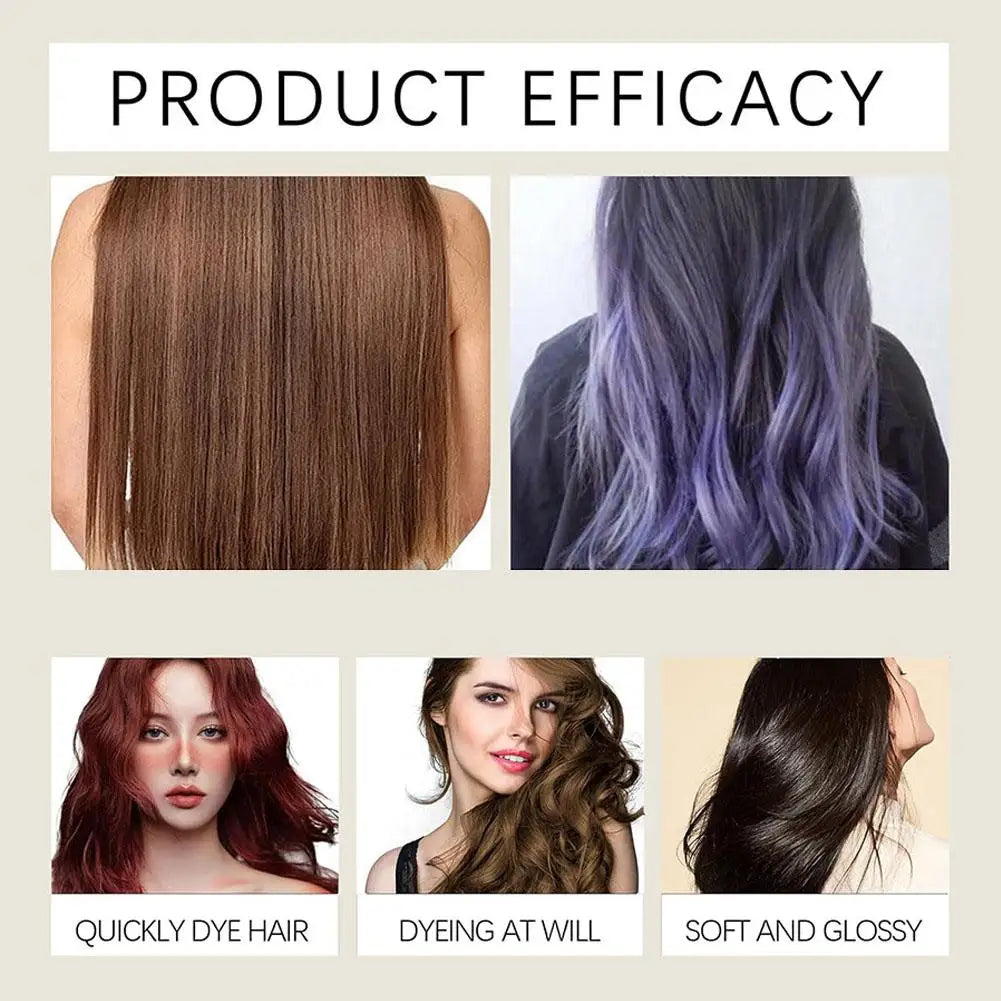 Hair Dye Coloring Shampoo 3 in 1 Instant Hair Dye Shampoo Nourish Long Lasting Color Dye For Women &Men Gray Hair Coverage 200ML